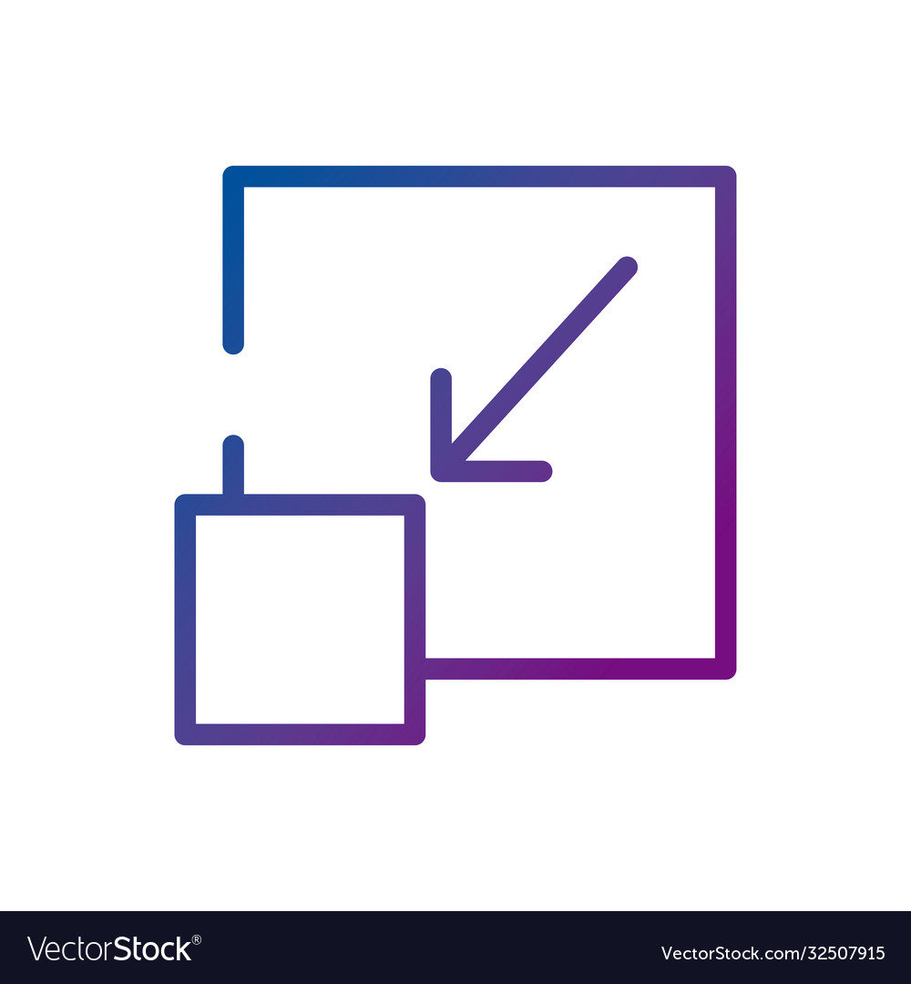 Arrow video content button gradient style icon