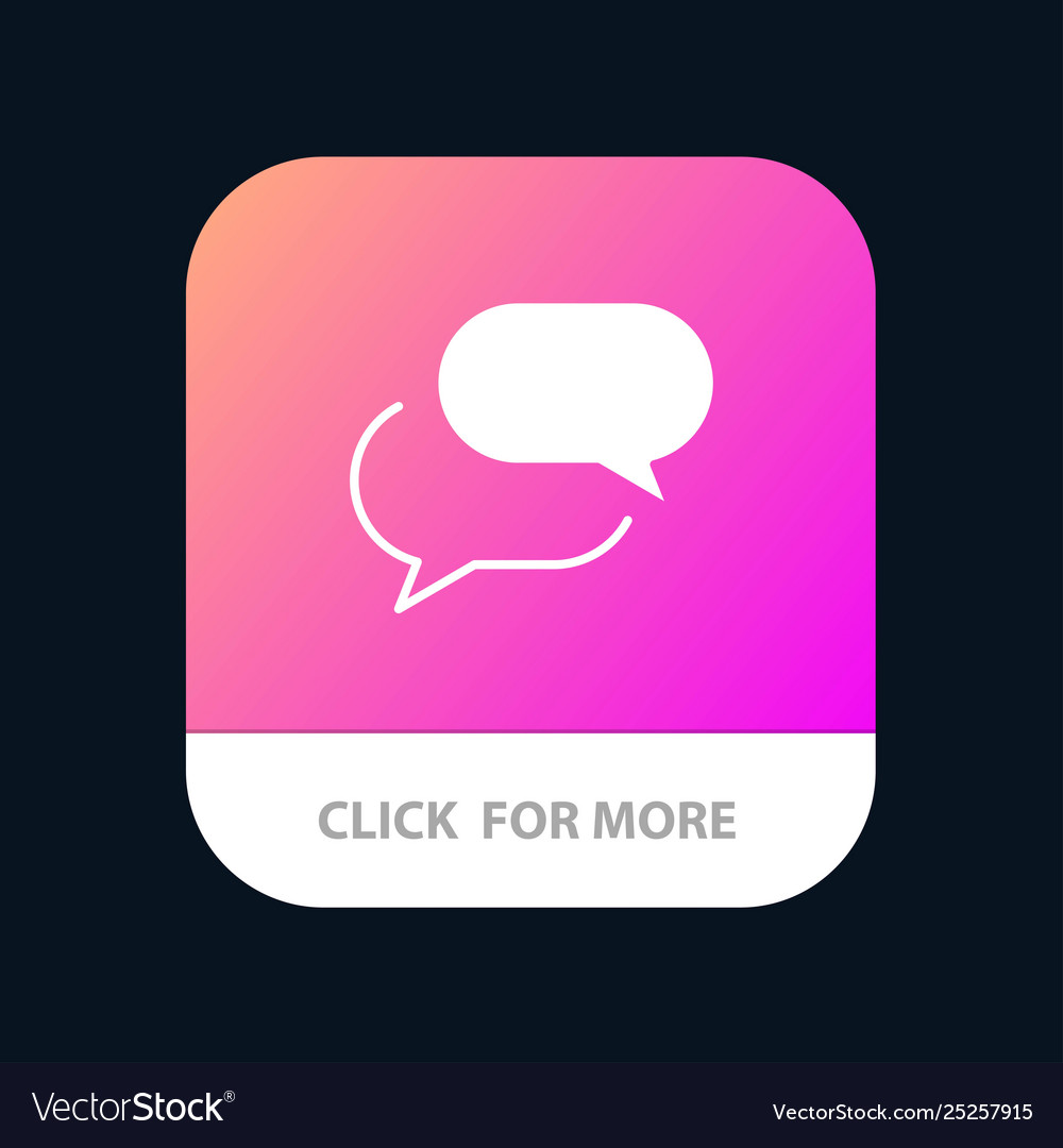Chatting chat sms mail mobile app button android vector image Chatting chat sms mail mobile app button android