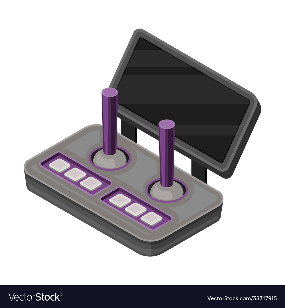 Drone remote controller or control panel vector image Drone remote controller or control panel