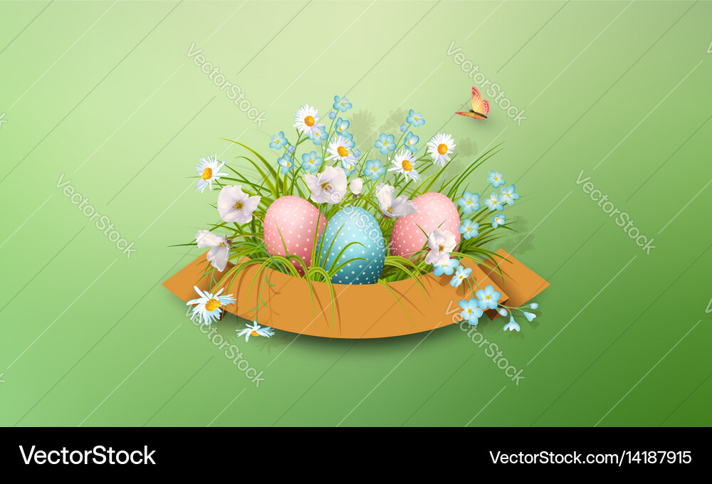 Easter banner Royalty Free Vector Image - VectorStock
