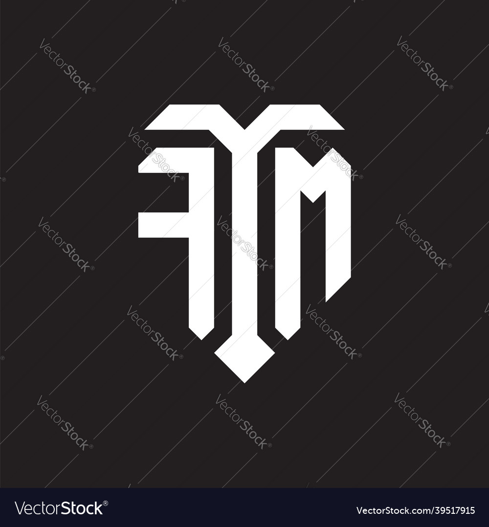 Fm Logo Monogramm Design Vorlage