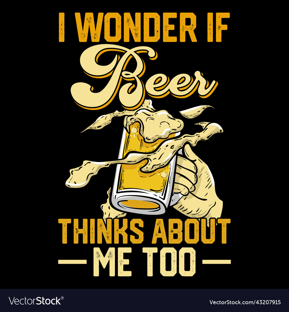 Funny vintage beer t-shirt design