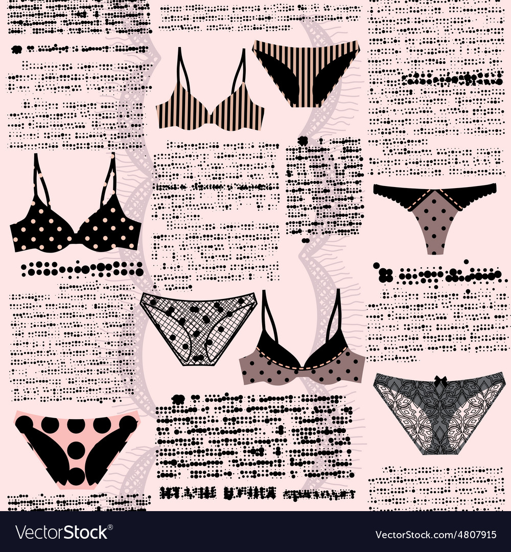 Imitation newspaper with underwear