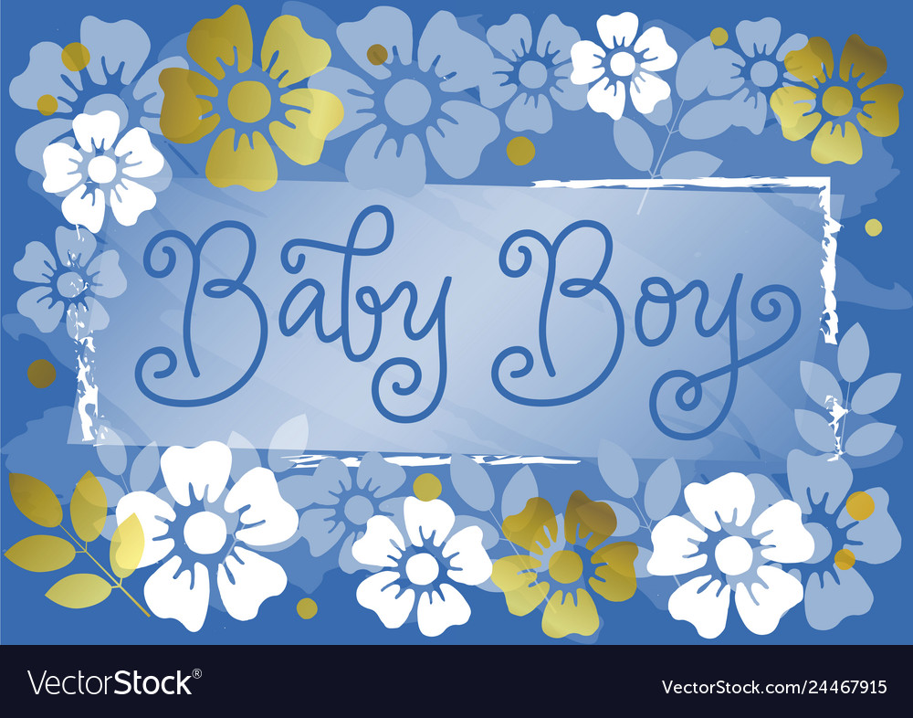 blue flowers for baby boy