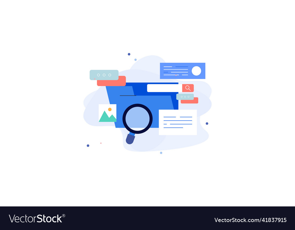 Magnifying glass with file searching