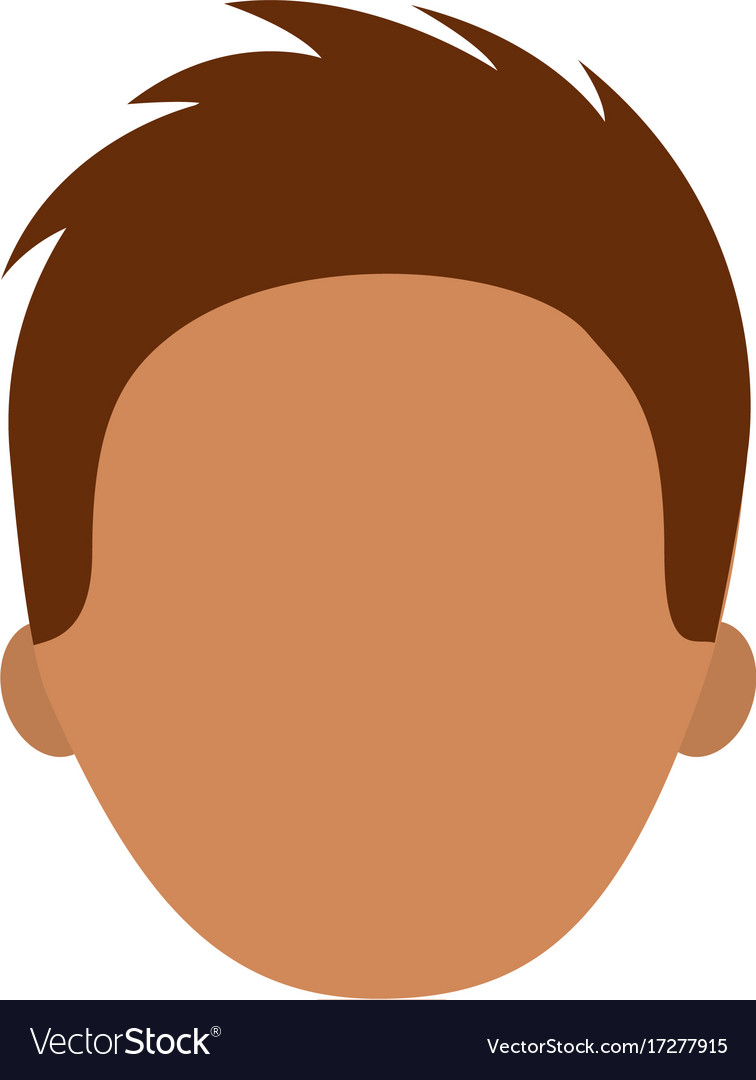 Man avatar face male smiling image Royalty Free Vector Image