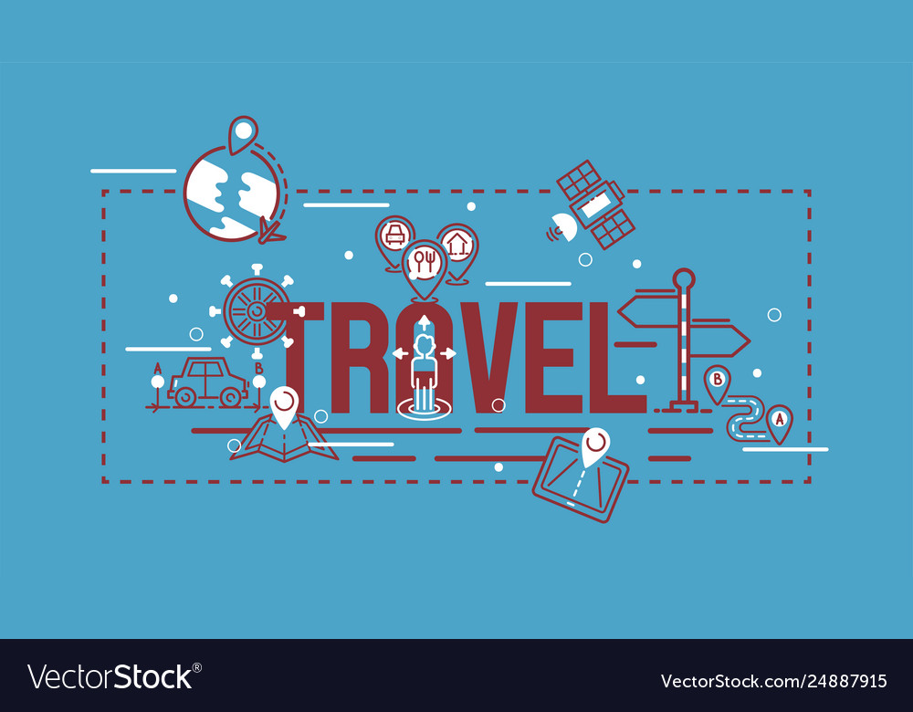 Navigation pattern travel map road location vector image Navigation pattern travel map road location