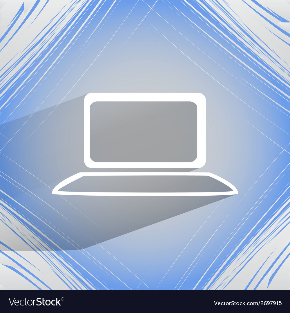 Notebook flat modern web button