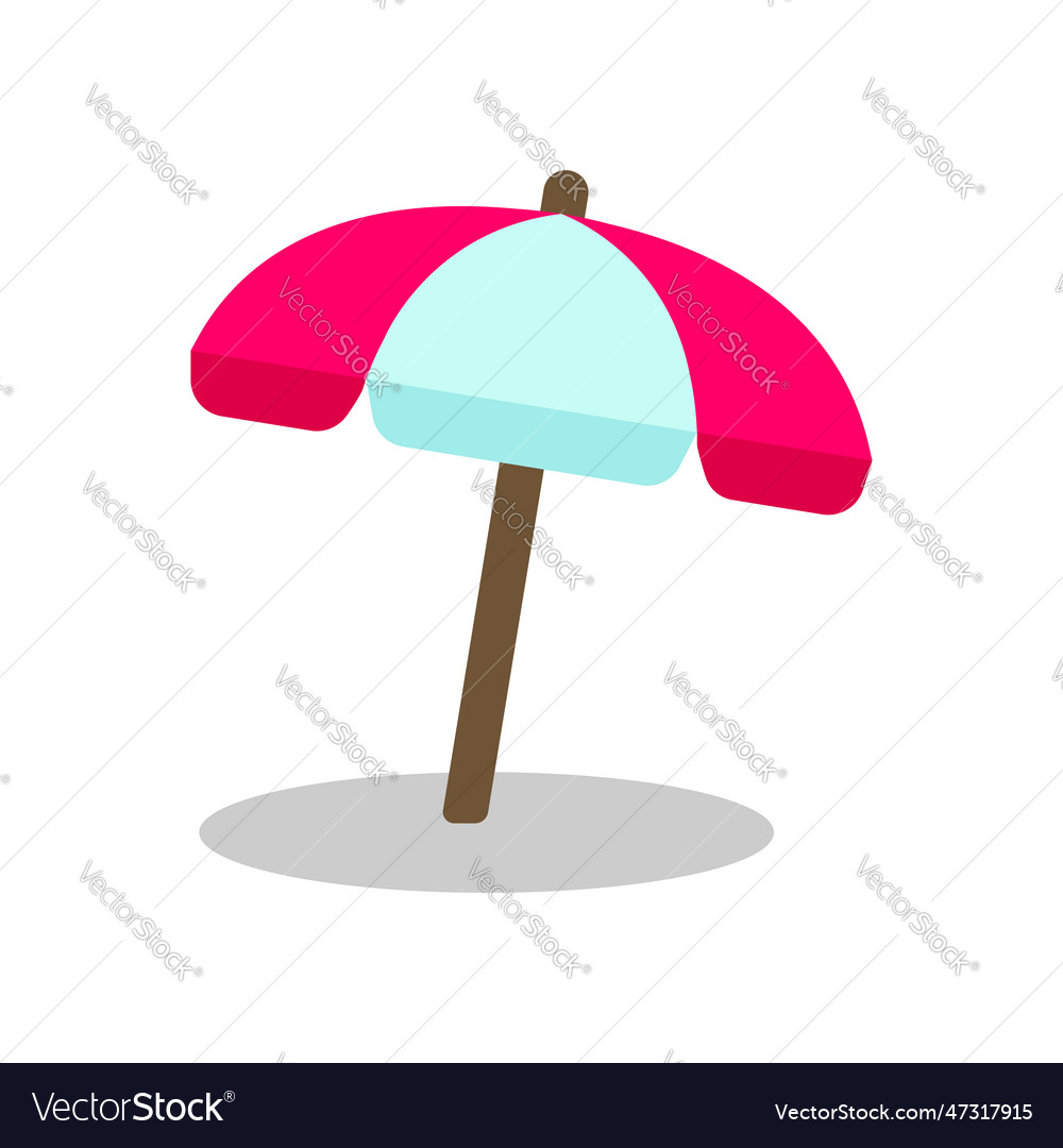 Parasol beach summer vacation icon