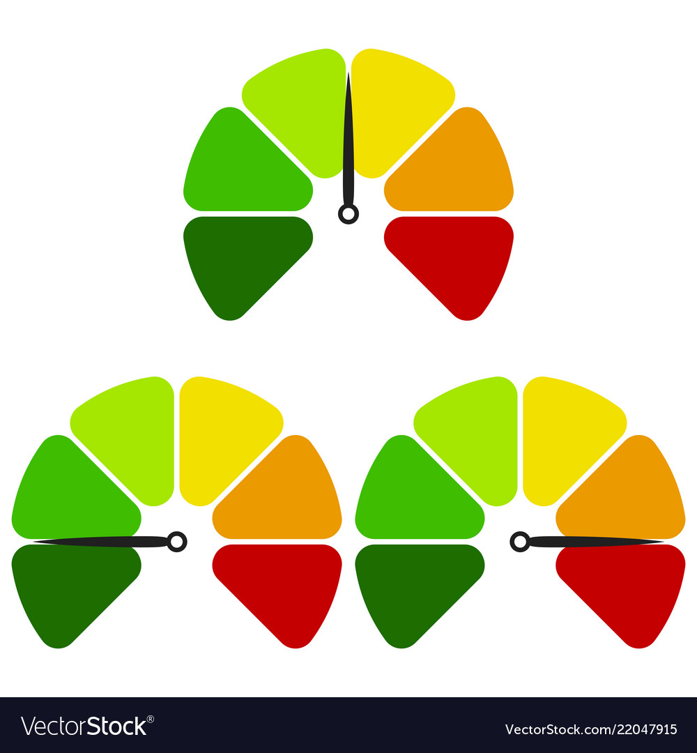 Speedometer flat icon sign colorful