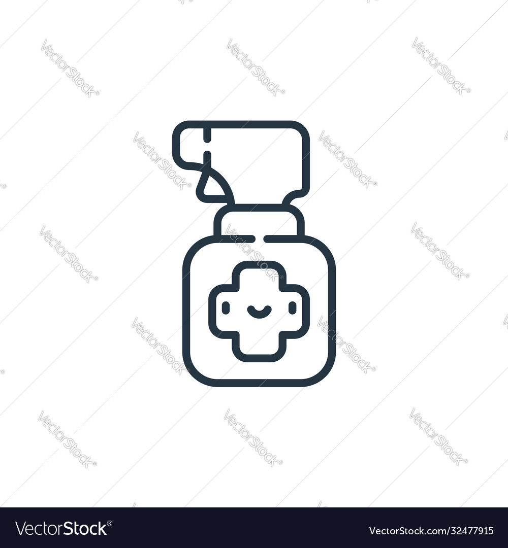 Spray icon isolated on white background outline