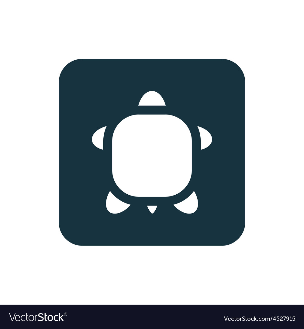 Turtle icon rounded squares button