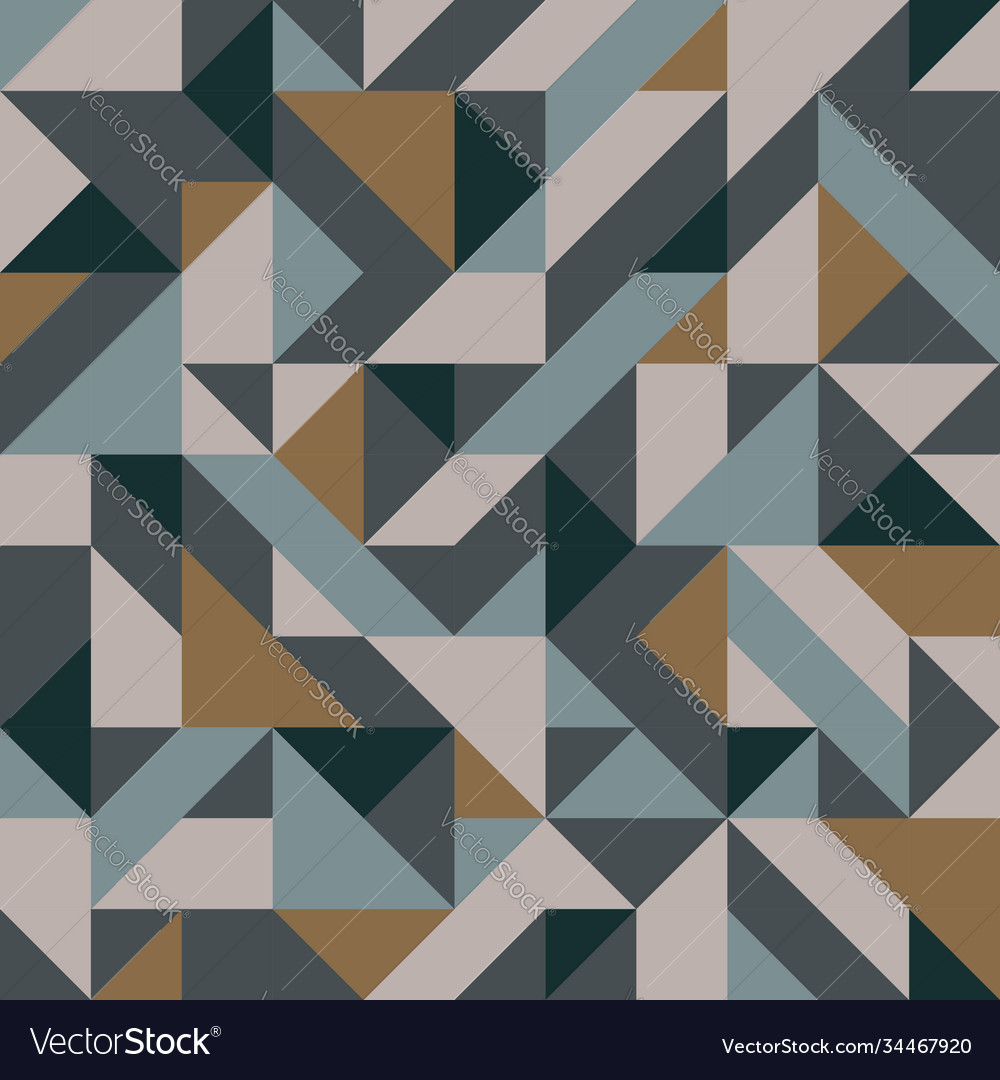 Abstract seamless pattern with geometric shapes vector image Abstract seamless pattern with geometric shapes