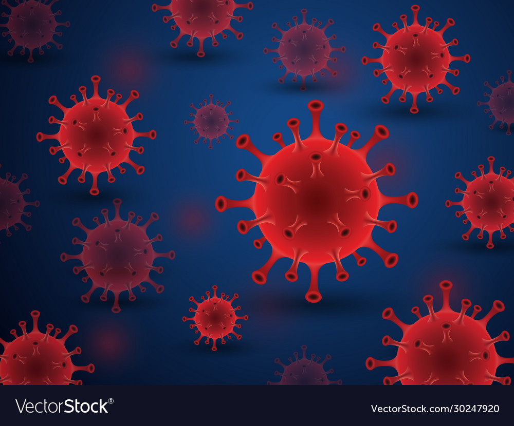 Coronavirus background Royalty Free Vector Image