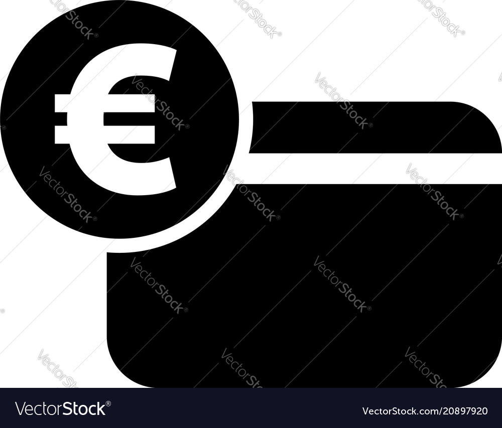 Euro credit card icon