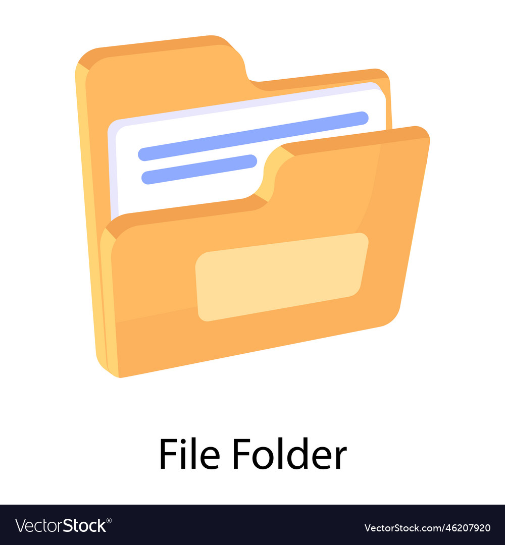 File folder Royalty Free Vector Image - VectorStock