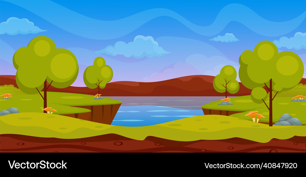 Landscape background Royalty Free Vector Image