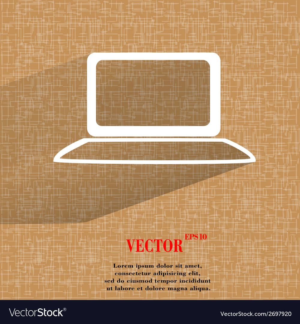 Notebook flat modern web button