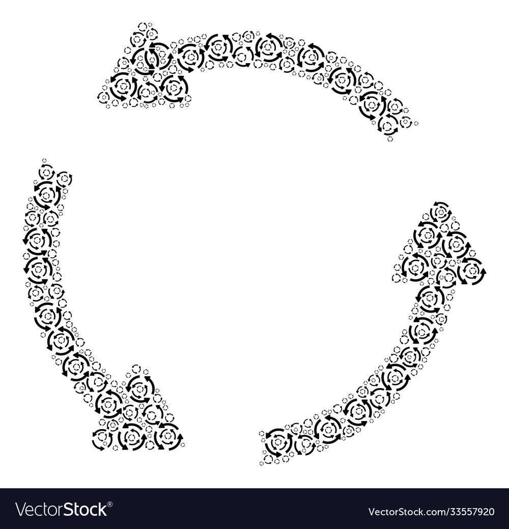 Rotation motion composition self fractal