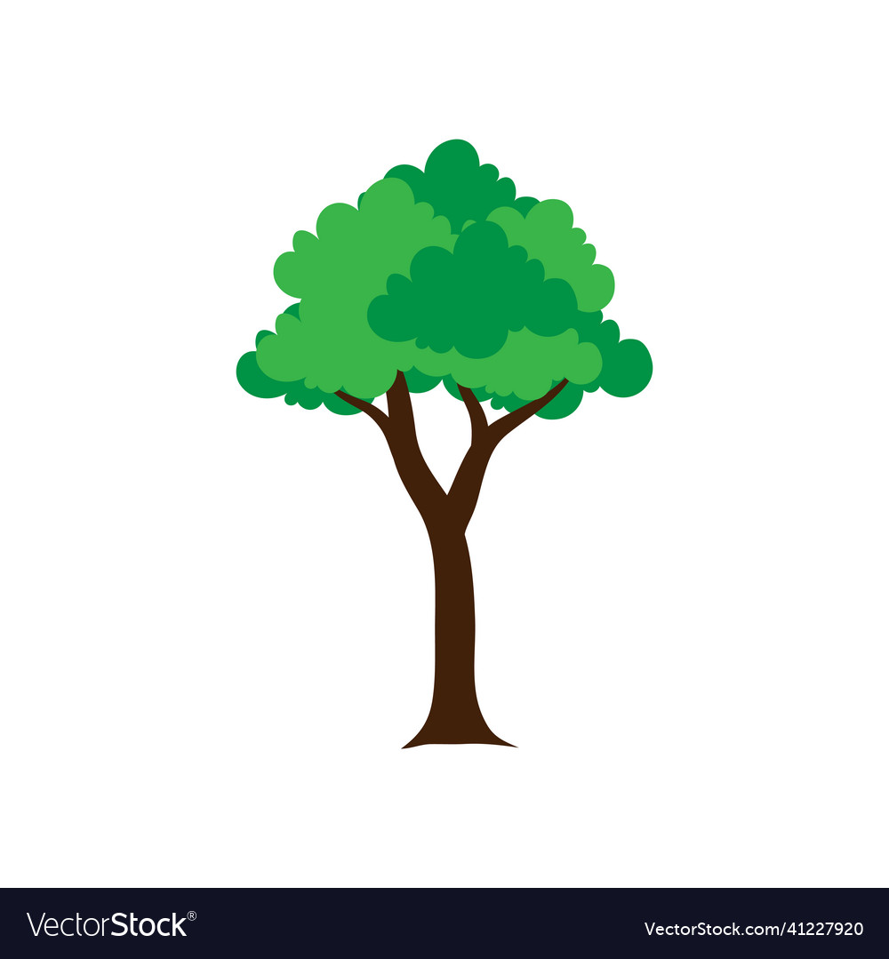 Tree icon design template isolated vector image Tree icon design template isolated