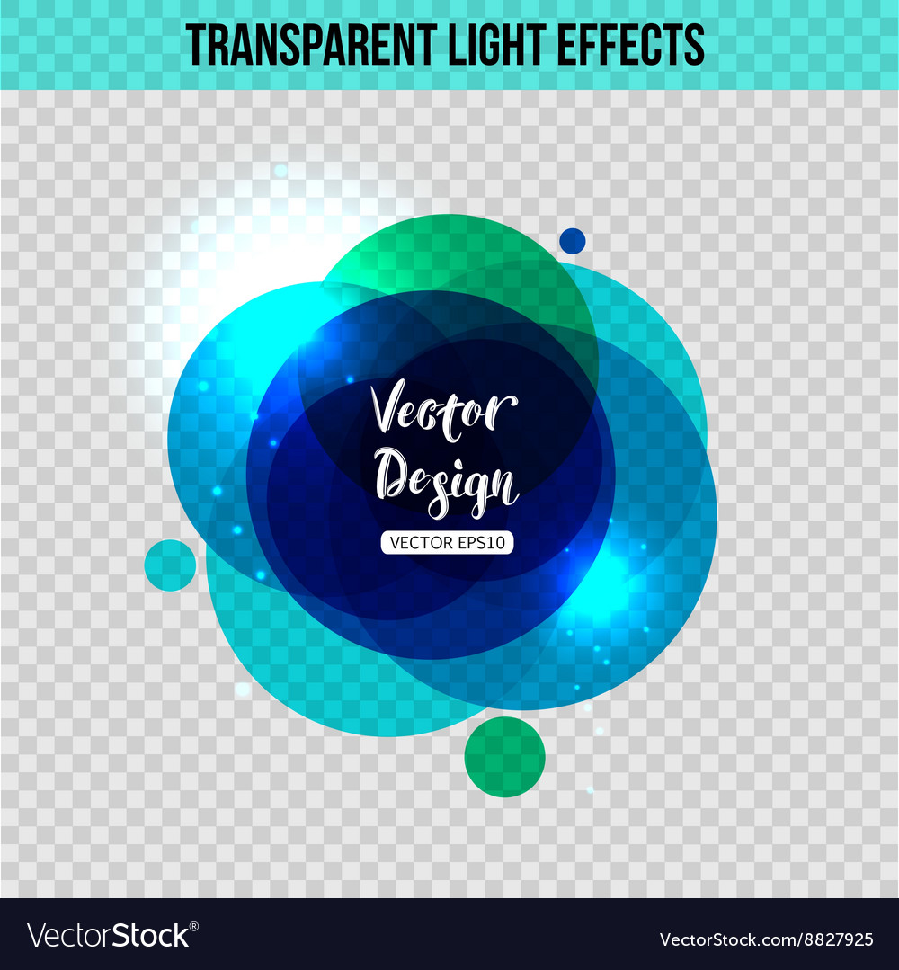 Abstract circle with glowing effect over