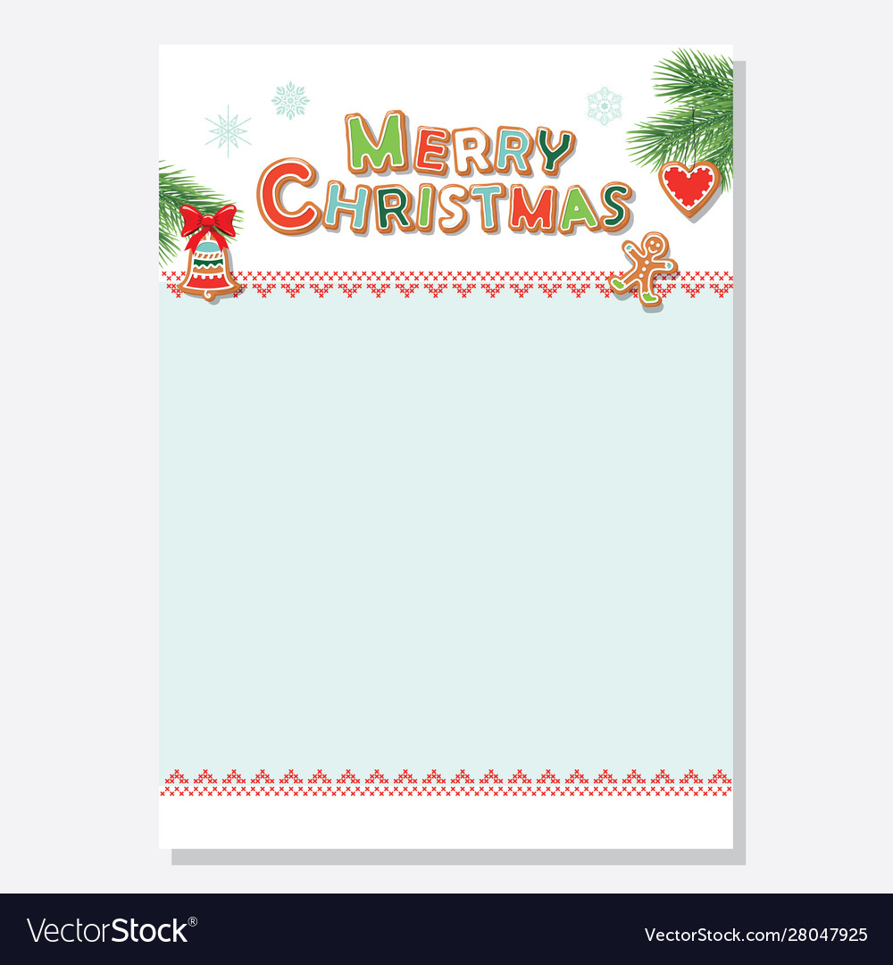 Christmas santa letter blank template a23 decorated Intended For Blank Letter From Santa Template