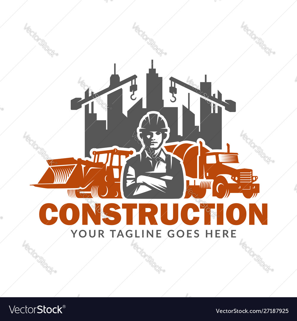 Construction logo design template suitable Vector Image