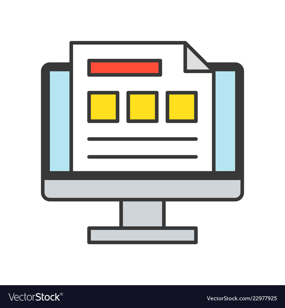 Data Dashboard Icon - Online Report