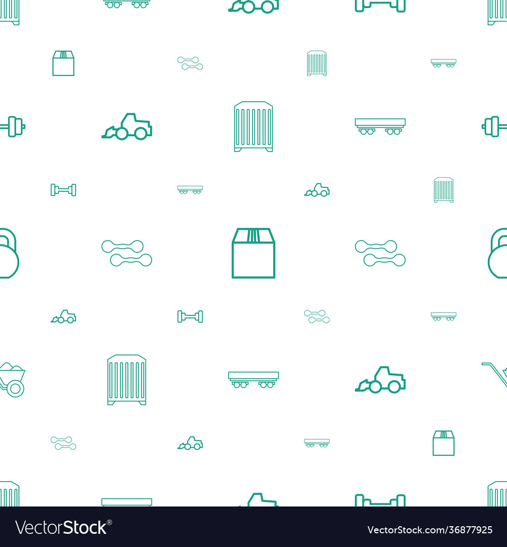 Heavy icons pattern seamless white background