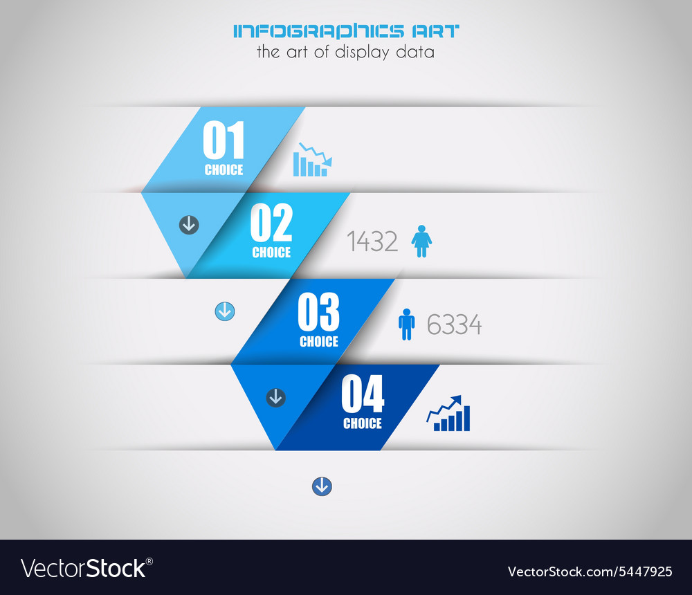 Infographics background to display your data Vector Image