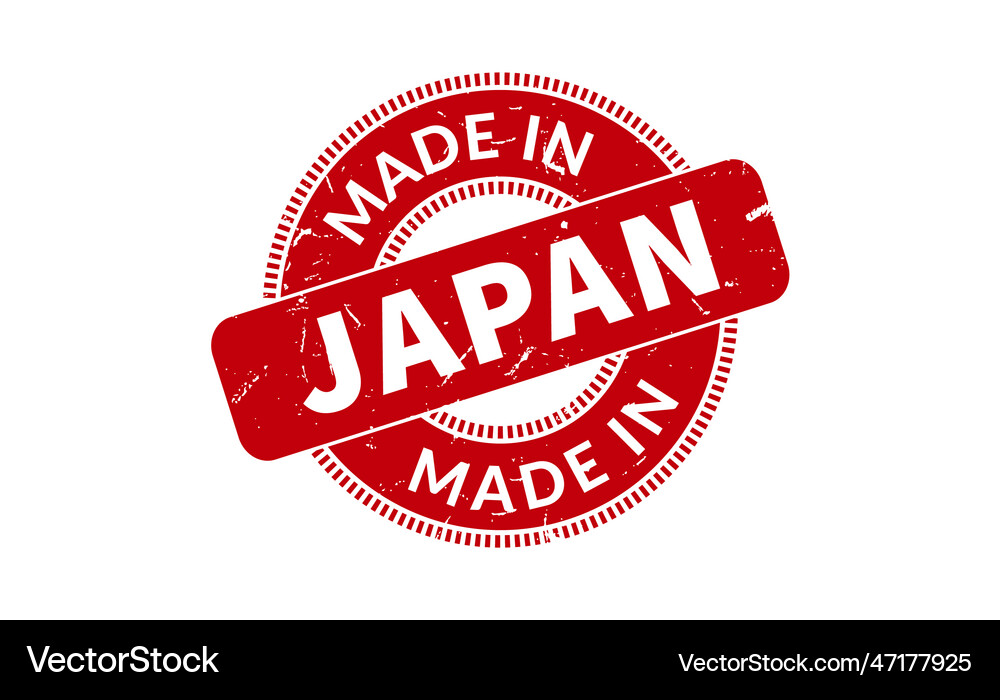 Made in japan rubber stamp Royalty Free Vector Image