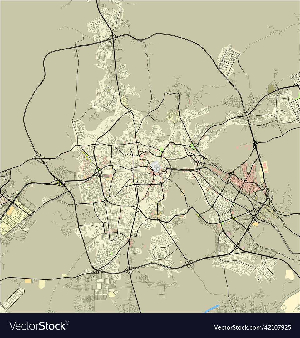 Map of makkah Royalty Free Vector Image - VectorStock