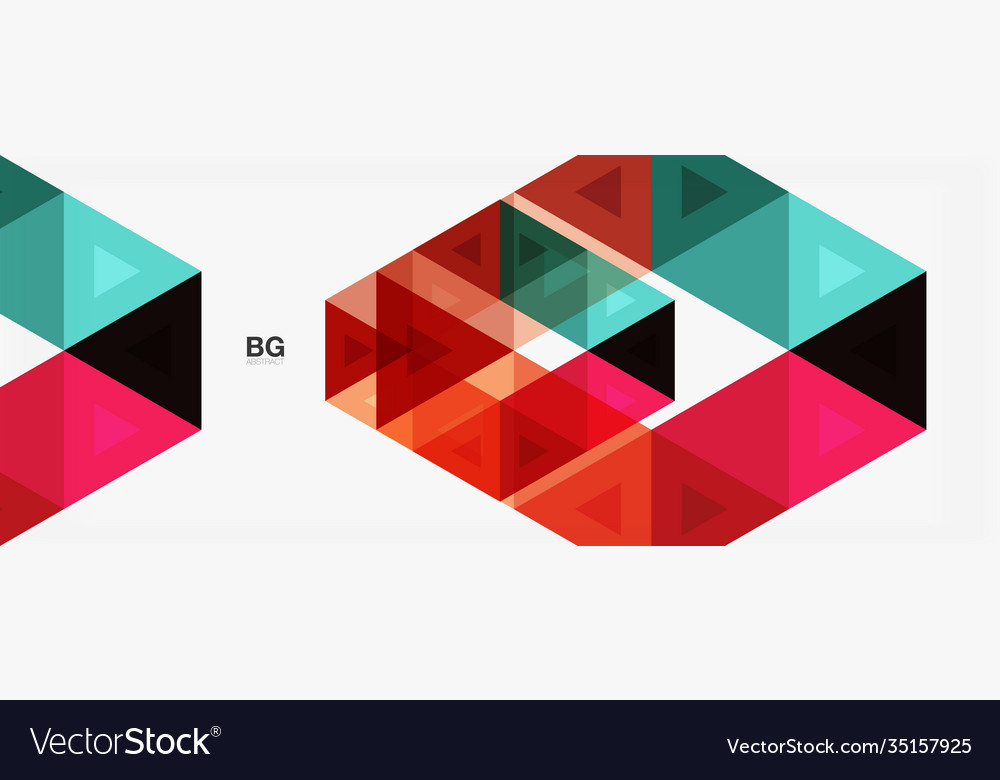 Mosaic triangle pattern abstract background vector image Mosaic triangle pattern abstract background