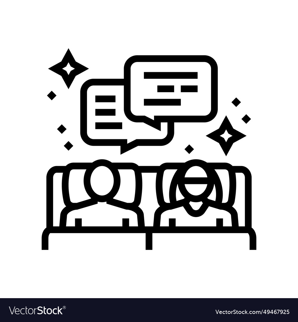 Pillow talk sleep night line icon