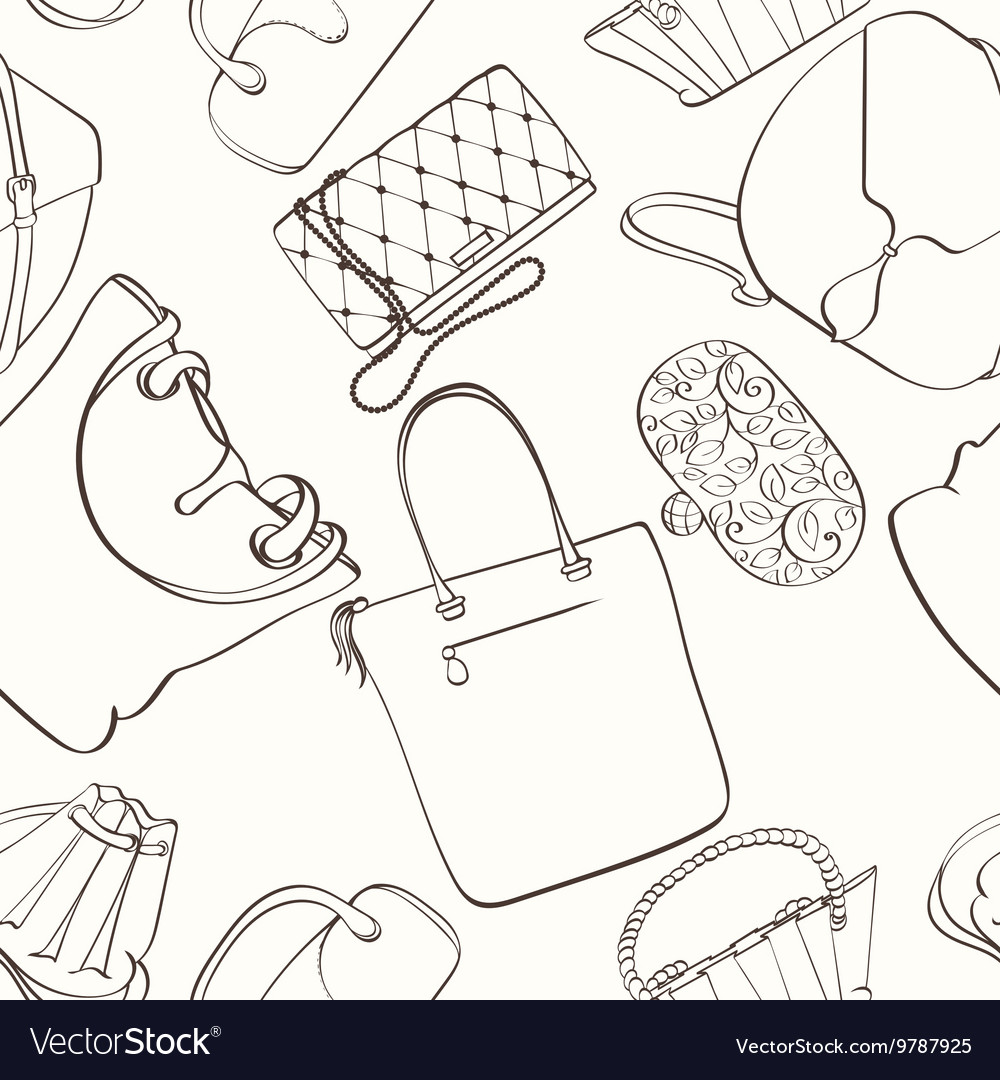 Seamless bag pattern