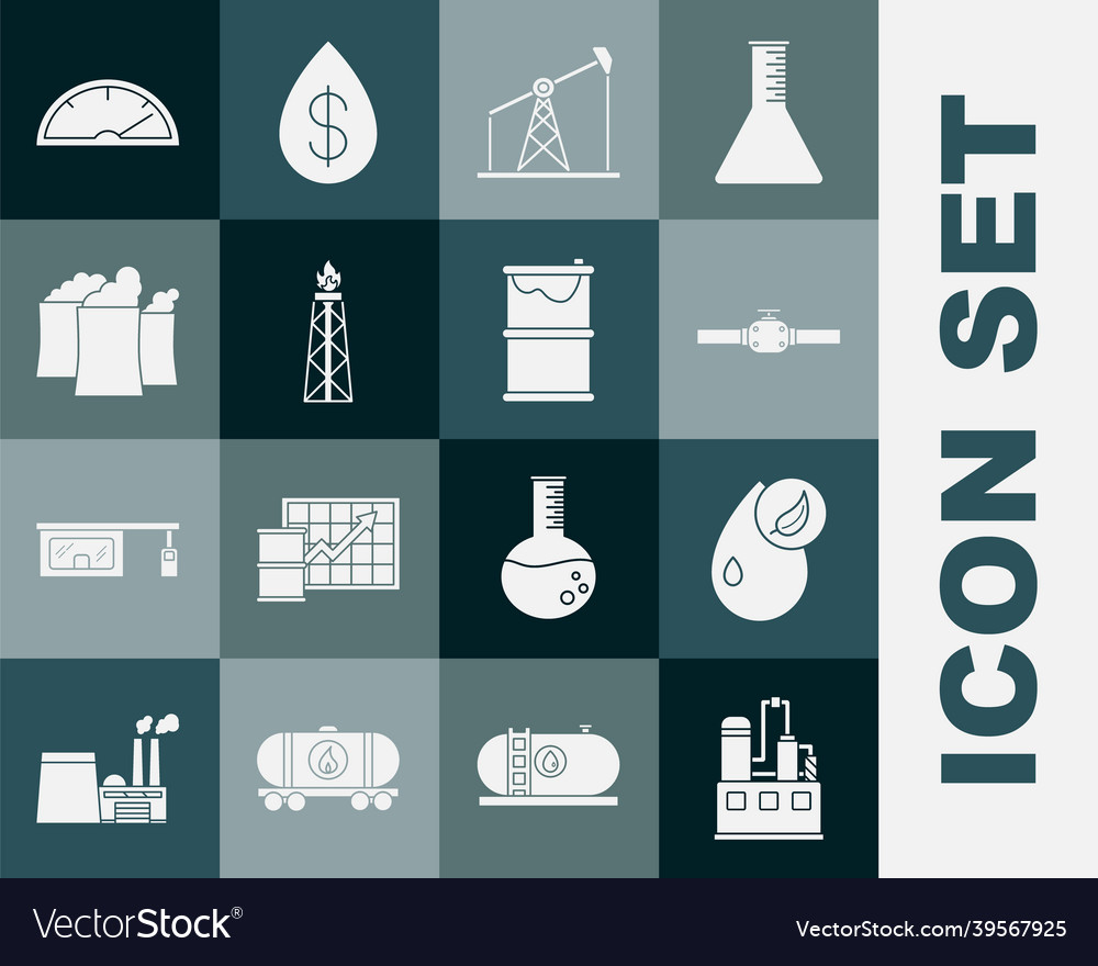 Set oil industrial factory building bio fuel