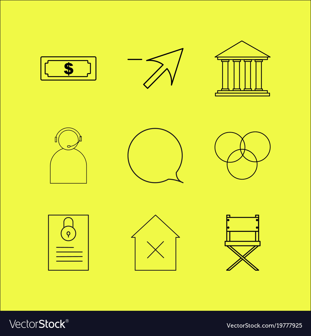 Web lineare Icon setzen einfache Umriss-Icons