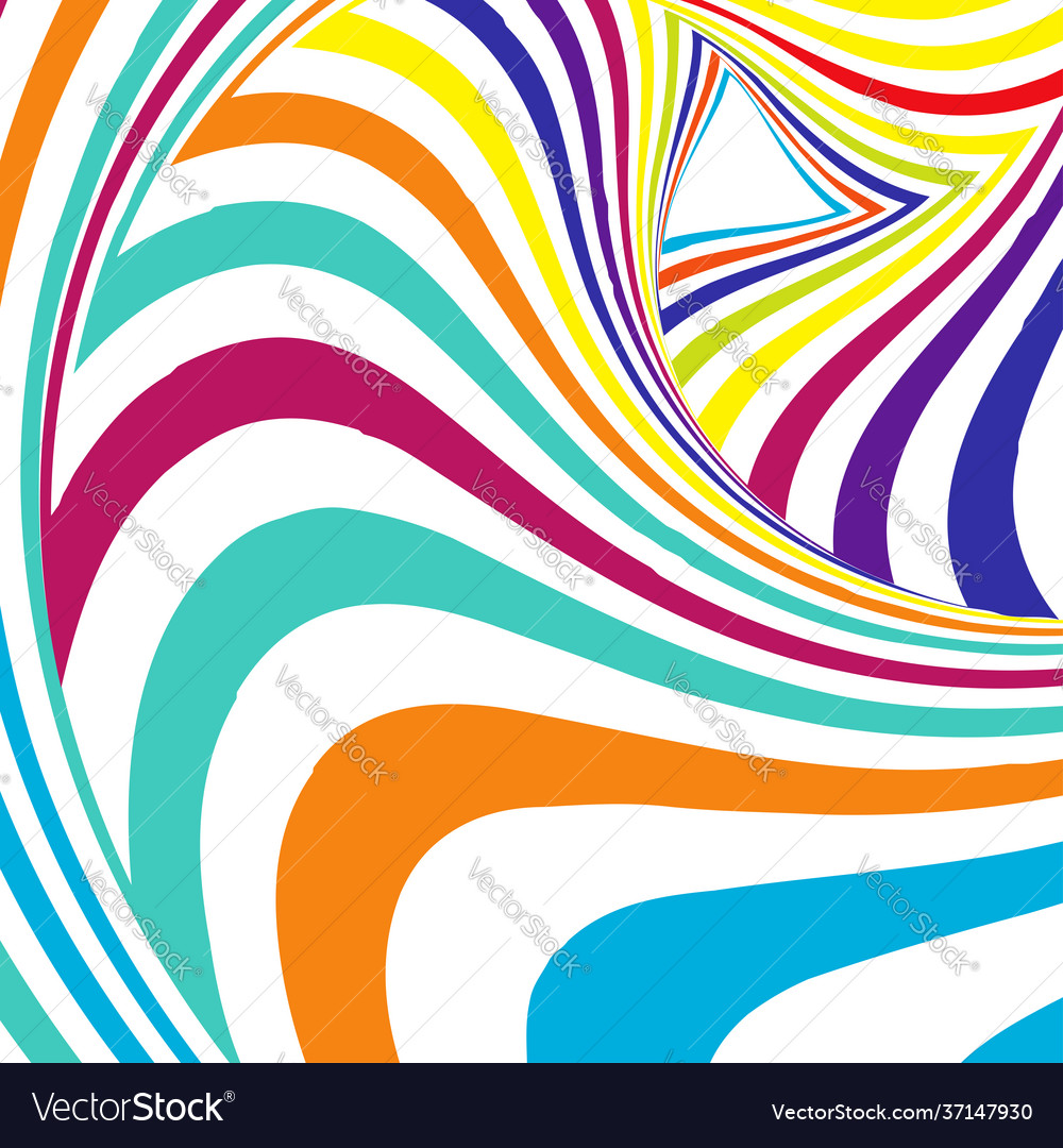 Abstract shape design element with rotation swirl