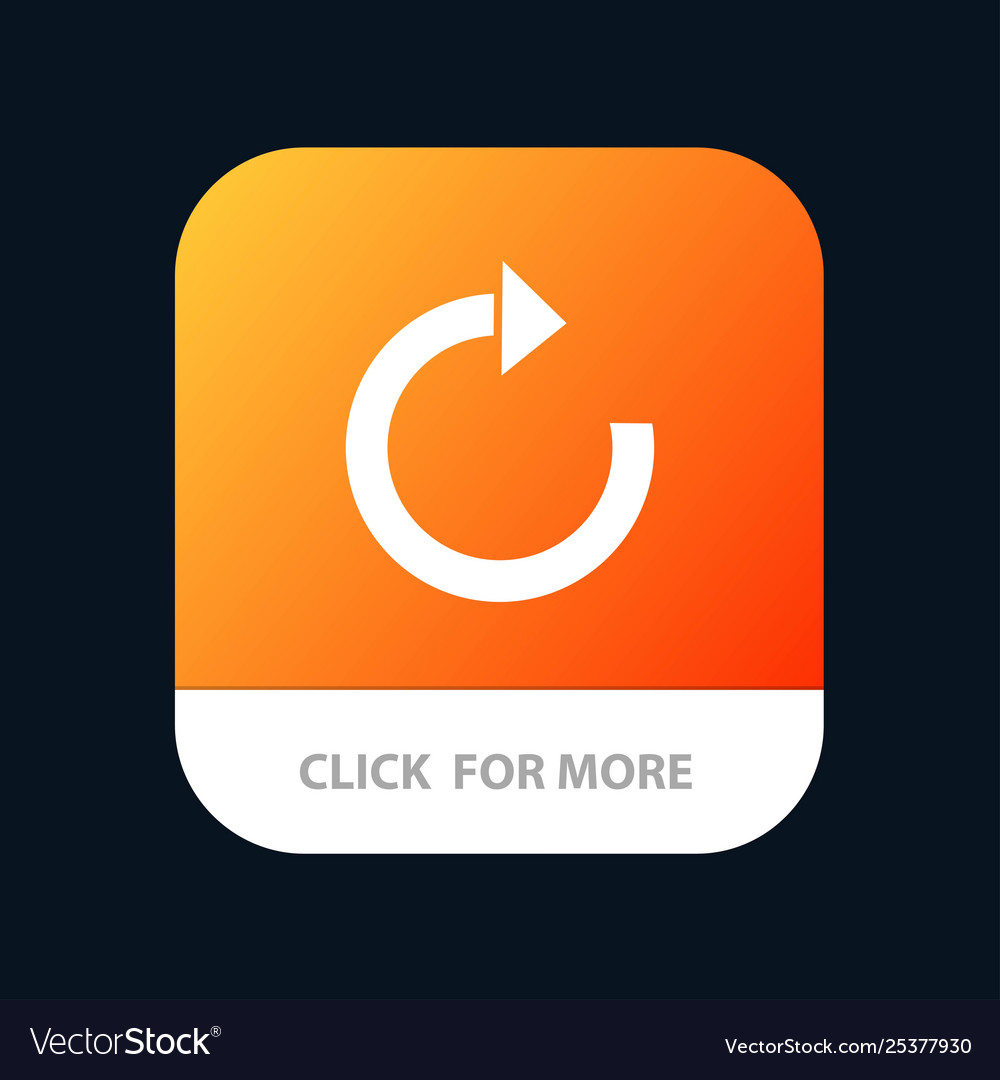 Arrow restore refresh mobile app button android