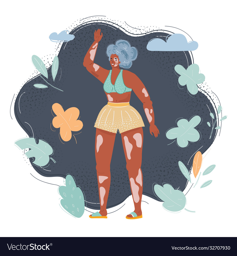 Cartoon junge glückliche Frau vector image Cartoon junge glückliche Frau