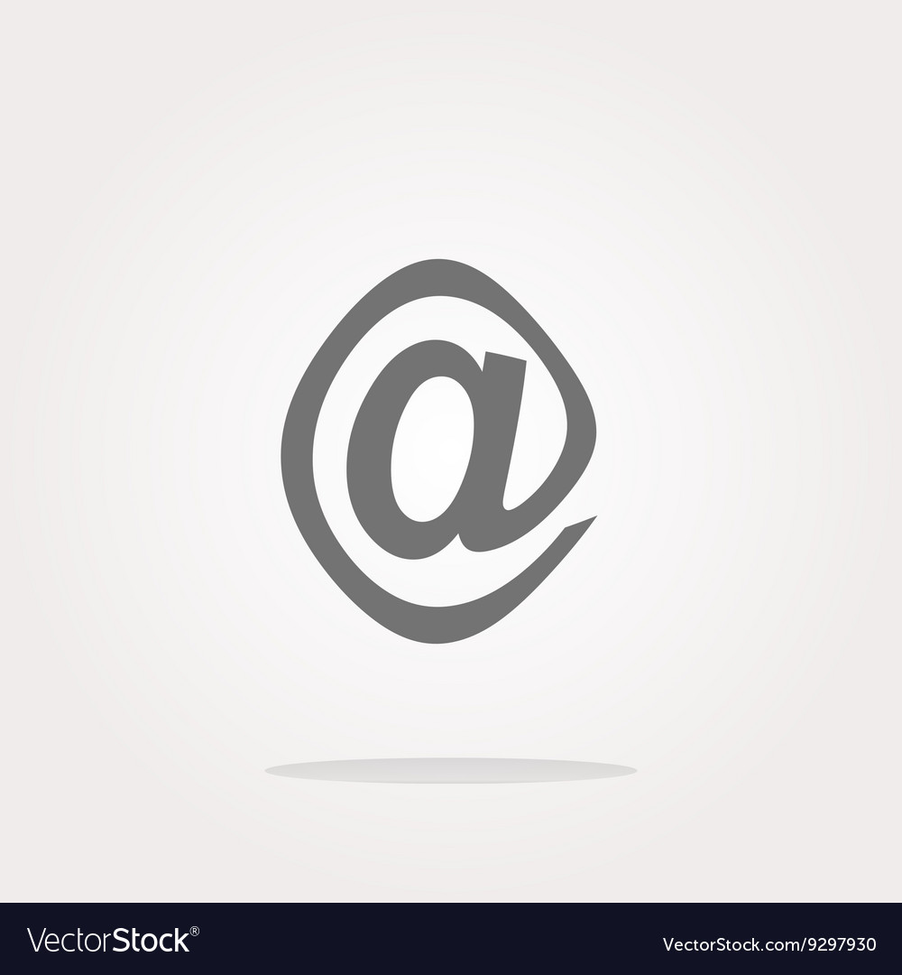 E-mail icon glossy button