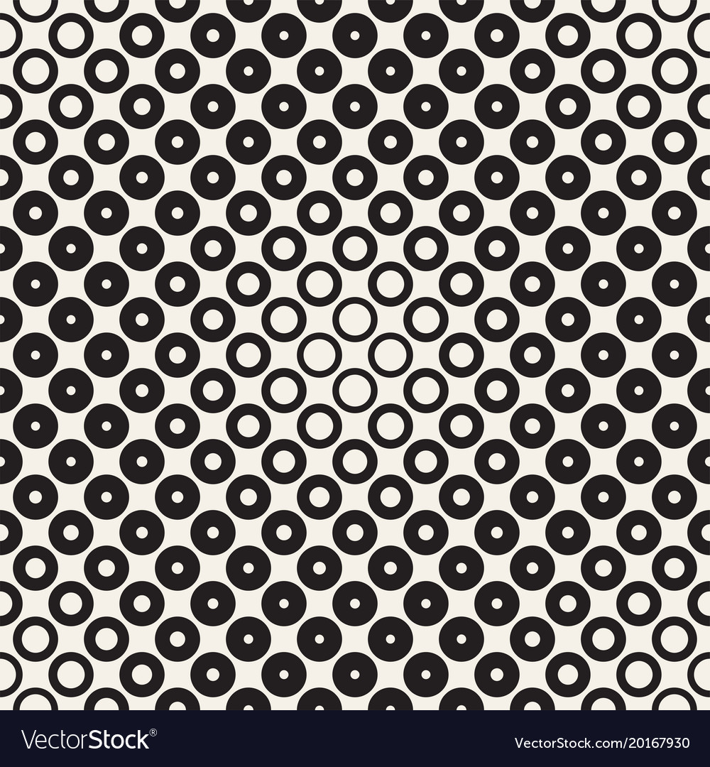 Halftone circles seamless pattern abstract