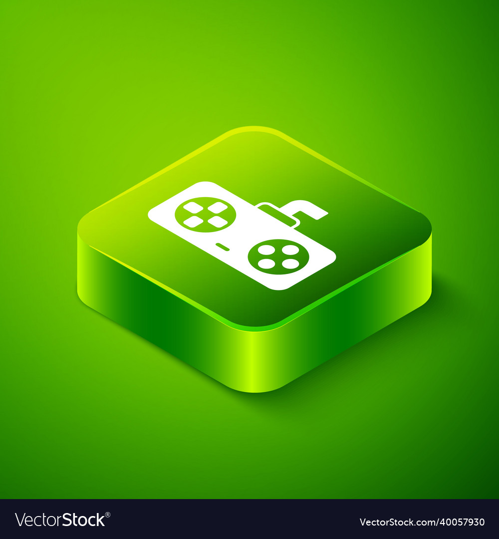 Isometric game controller or joystick vector image Isometric game controller or joystick
