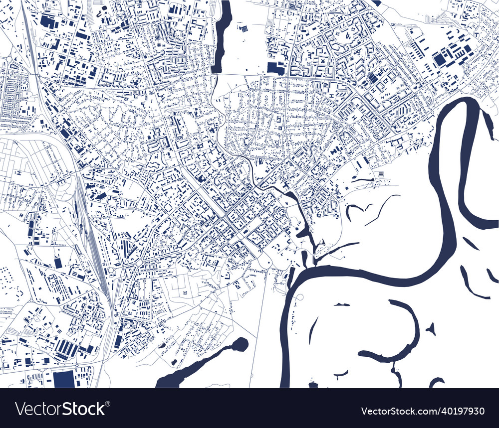Map of the city chernihiv ukraine Royalty Free Vector Image