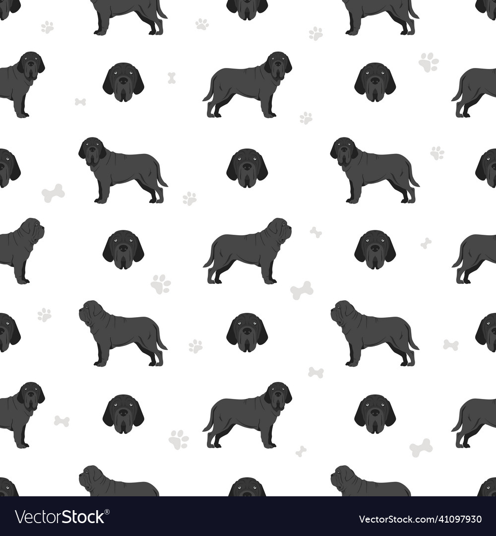 Neapolitan mastiff mastino neapolitano seamless