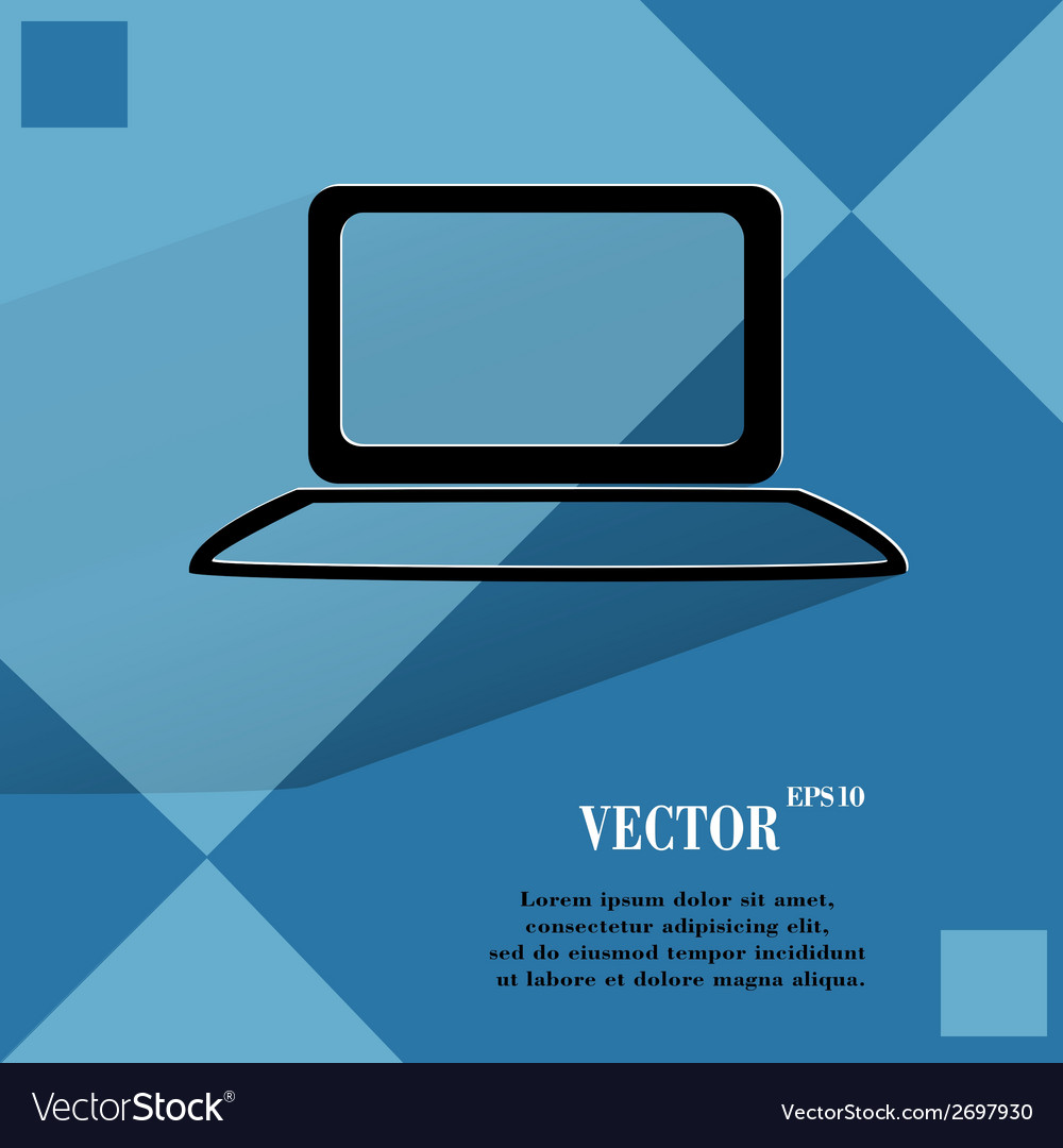 Notebook flat modern web button