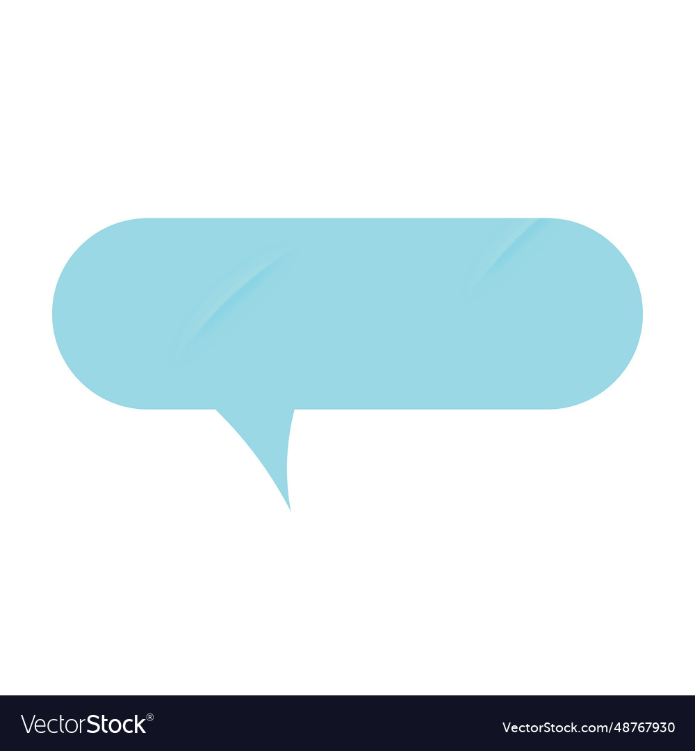 Paper bubble for speech with sticker effect text