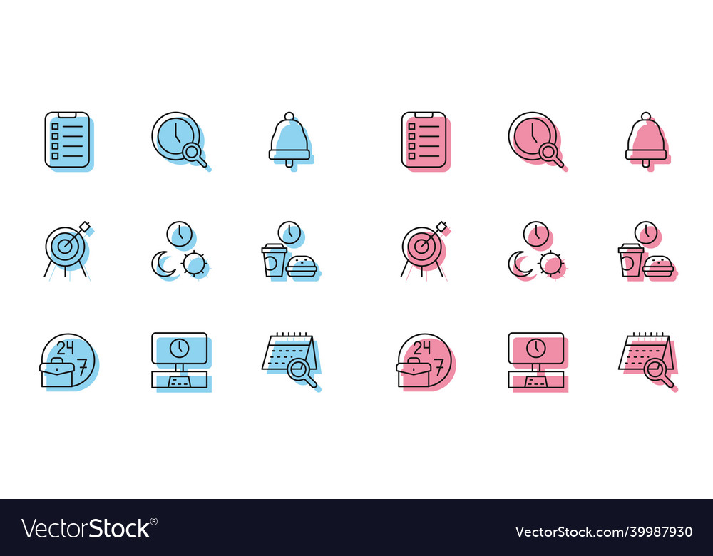 Set line always busy smart tv time to do list vector image Set line always busy smart tv time to do list