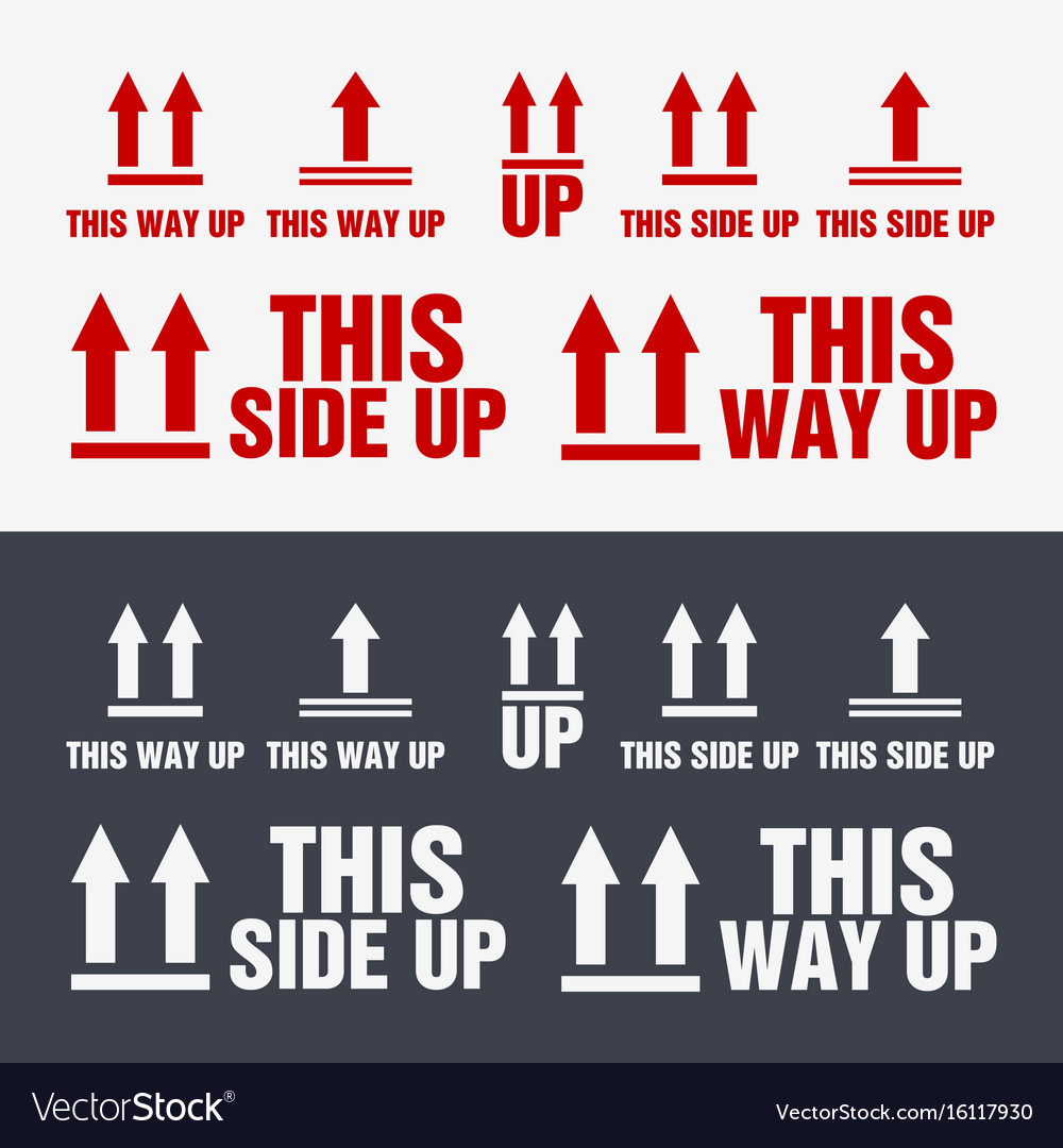 Side Up Packaging Icon