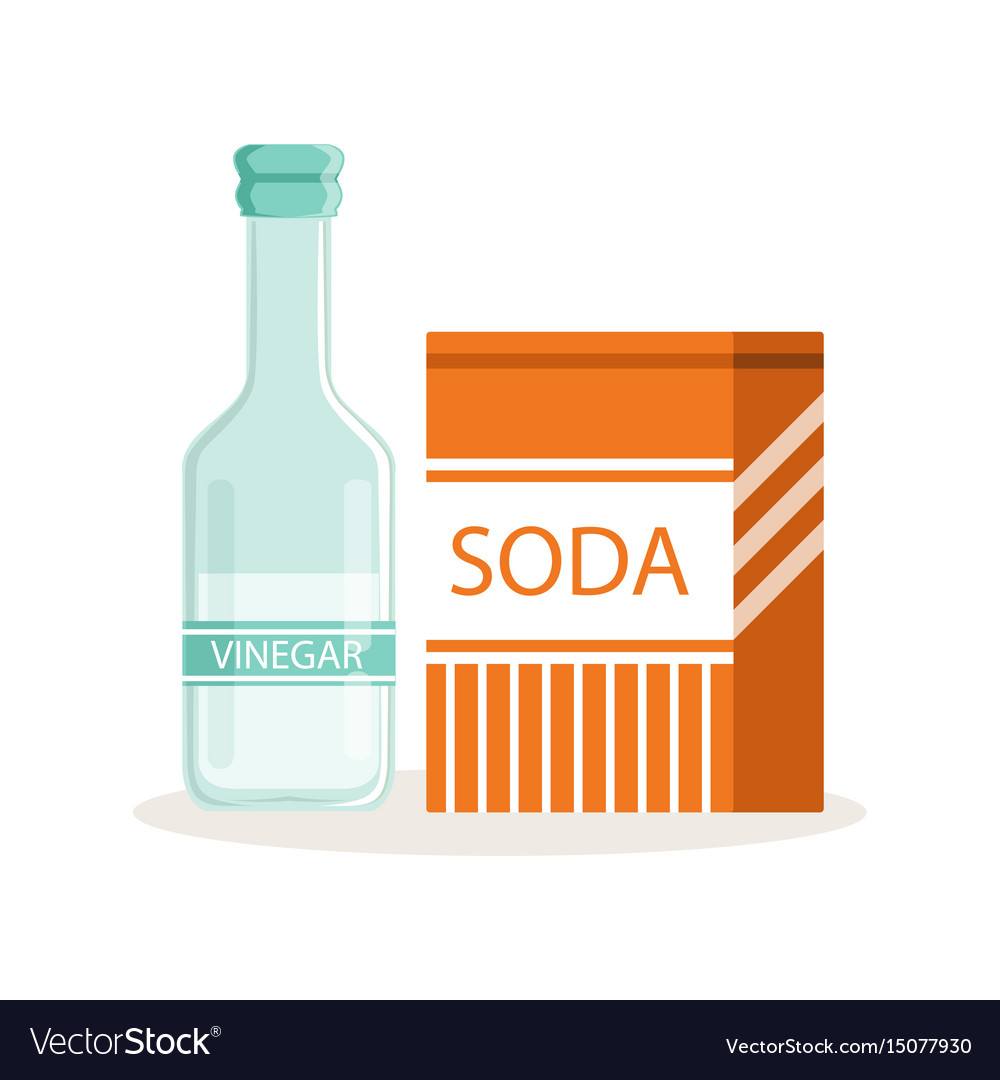 Soda in a craft paper bag and glass bottle